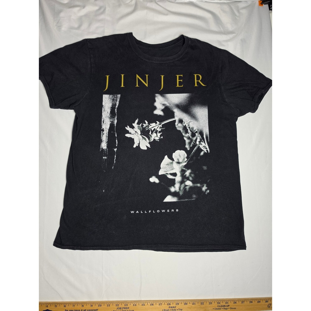 Jinjer Wallflowers North America 2021 Tour T-Shirt Mens Black Concert Tee L
